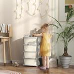 TRUUSK Commode voor Kinderkamer - 4 Niveaus Speelgoedorganiz, Kinderen en Baby's, Kinderkamer | Commodes en Kasten, Verzenden