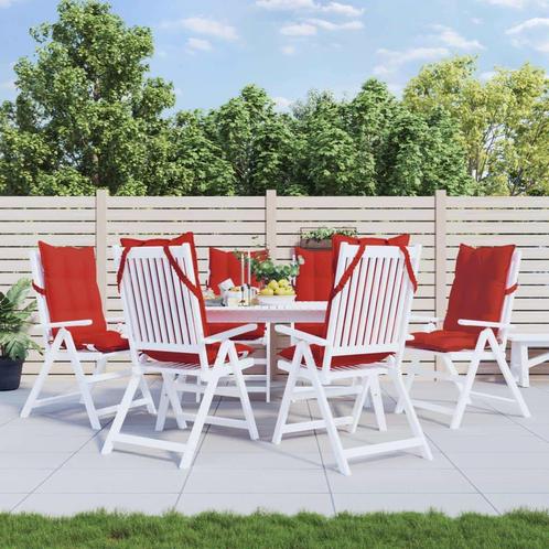 Stoelkussen Set - Hoge Rug Rood | Tweedekansje | OP=OP!, Tuin en Terras, Tuinmeubel-accessoires, Nieuw, Ophalen of Verzenden