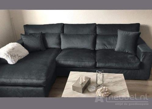 Loungebank Oudenbosch - loungebanken - Antraciet, Huis en Inrichting, Banken | Sofa's en Chaises Longues, Nieuw, Stof