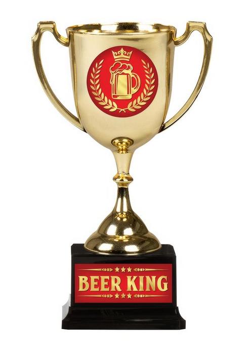 Trofee Bierkoning, Hobby en Vrije tijd, Feestartikelen, Nieuw, Verzenden