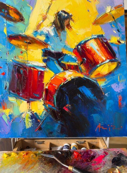 Aziz Sulaimanov - VIBRA ZONE, Antiek en Kunst, Kunst | Schilderijen | Modern
