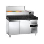 GGM Gastro | Pizza koelwerkbank PREMIUM - 1500x800mm - met 2, Verzenden, Nieuw in verpakking