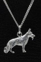 Zilveren Duitse herder ketting hanger - groot, Sieraden, Tassen en Uiterlijk, Verzenden, Nieuw
