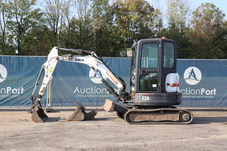 Veiling: Rupsgraafmachine Bobcat E26 Diesel 15.3kW 2015, Zakelijke goederen, Machines en Bouw | Kranen en Graafmachines, Graafmachine