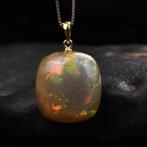 Zeer exclusieve natuurlijke opalen hanger Een intense tint