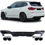 Performance Look Diffuser + Sierstukken BMW X3 G01 B2257, Nieuw, BMW, Achter