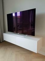 Compleet Hoogglans wit zwevend tv-meubel Slide 150 MONTAGE, Huis en Inrichting, Kasten | Televisiemeubels, Nieuw, Modern, volledig hoogglans wit, design