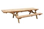 Rockwood® Rolstoel Picknicktafel Grenen 2.40m, Ophalen of Verzenden, Nieuw, Rechthoekig, Hout