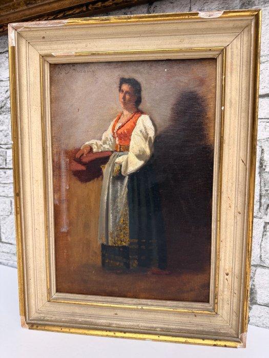 Vitale DAncona, detto Vito (1825–1884) - Ciociara, Antiek en Kunst, Kunst | Schilderijen | Klassiek