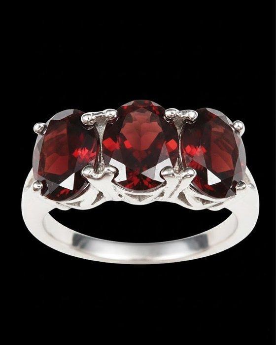 Granaat - Zilver, Licht der Alten - Prestige-ring met, Antiek en Kunst, Antiek | Boeken en Bijbels