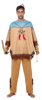 Indianen outfit Heren Bruin/Blauw Yakimo, Ophalen of Verzenden, Nieuw
