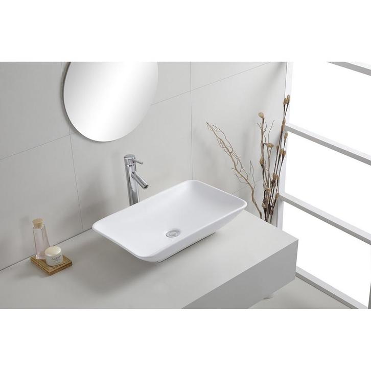 Wiesbaden Karé Waskom Rechthoekig - 58x36x11.5cm - Keramiek, Doe-het-zelf en Verbouw, Sanitair, Nieuw, Ophalen of Verzenden