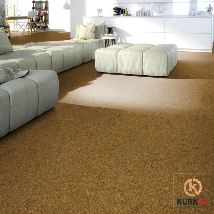 Gelakte plak kurkvloer - Champagner - 60 x 30 cm - per m², Doe-het-zelf en Verbouw, Vloerdelen en Plavuizen, Ophalen of Verzenden