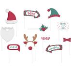 Photobooth Accessoires Holly Jolly Christmas (12st), Ophalen of Verzenden, Nieuw
