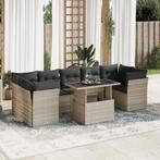 vidaXL 10-delige Loungeset met kussens poly rattan, Tuin en Terras, Tuinsets en Loungesets, Verzenden, Nieuw, Rotan, Loungeset