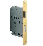 WC-badkamerslot WC63/8 afgerond met PVD mat gouden voorplaat, Doe-het-zelf en Verbouw, Hang- en Sluitwerk, Verzenden, Nieuw