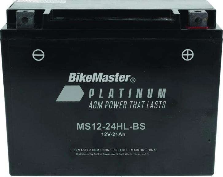 BikeMaster AGM accu - MS12-24HL-BS - 780765, Auto diversen, Tuning en Styling, Ophalen of Verzenden