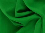 Chiffon stof - Groen - Per 15 of 50 meter, 120 cm of meer, Ophalen of Verzenden, Polyester, Groen