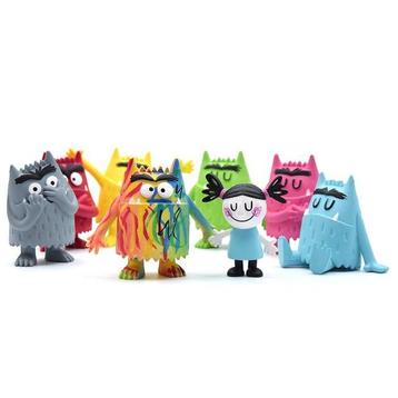 Set speelfiguren van Het Kleurenmonster beschikbaar voor biedingen