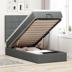 vidaXL Bed poef met matras en LEDs stof 80x200 cm, Huis en Inrichting, Eenpersoons, Verzenden, Nieuw, 80 cm