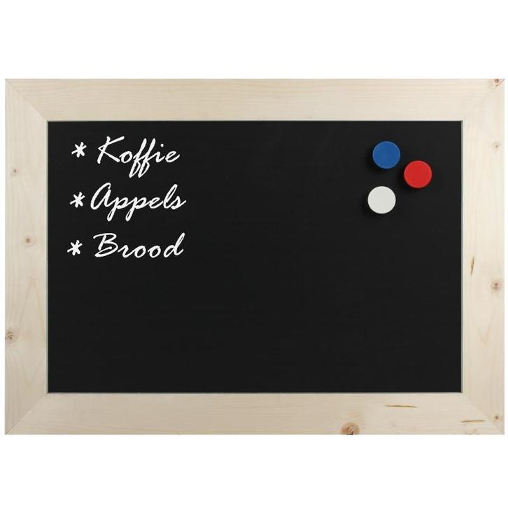 Krijtbord Magnetisch Hout Blank 40x50 cm, Hobby en Vrije tijd, Tekenen