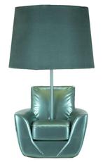 TAFELLAMP MIDDEN EEUW TURQUOISE CM Ø 26X43, Huis en Inrichting, Ophalen of Verzenden, Nieuw