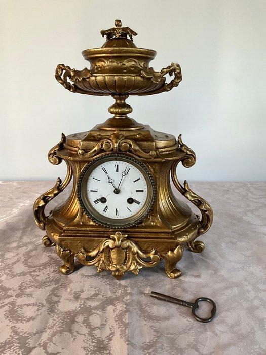 Pendule - Messing, Zinklegering - 1850-1900, Antiek en Kunst, Antiek | Klokken