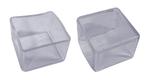 Flexibele stoelpootdop (omdop, vierkant, 30 mm, transparant, Huis en Inrichting, Ophalen of Verzenden, Nieuw