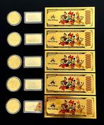 Verenigde Staten. Collection of 15 Gold Plated Medals , Bars, Verzamelen, Nieuw