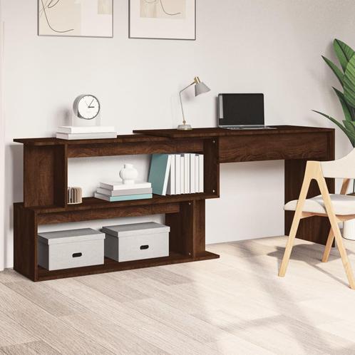vidaXL Hoekbureau 200x50x76 cm bewerkt hout bruin eikenkleur, Huis en Inrichting, Bureaus, Nieuw, Verzenden