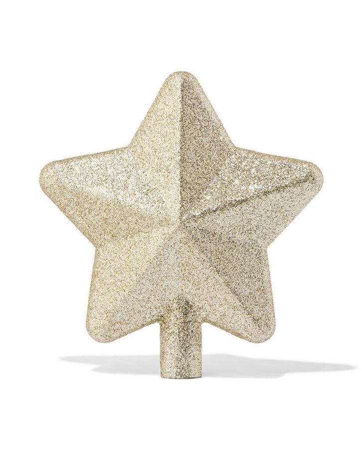 HEMA Piek ster 11x6.5x12cm glas goud 2+1 gratis, Diversen, Kerst, Nieuw, Verzenden