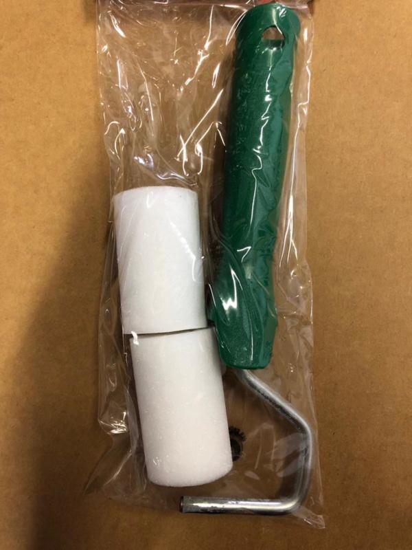 Lakrollerset Schuim Superfijn - 5 cm (Rollers & Beugels), Doe-het-zelf en Verbouw, Schildersmaterialen, Verfroller, Nieuw, Ophalen of Verzenden