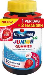 DAVITAMON JUNIOR 3-12 JAAR GUMMIES AARDBEIENSMAAK POT 60 S.., Verzenden, Nieuw