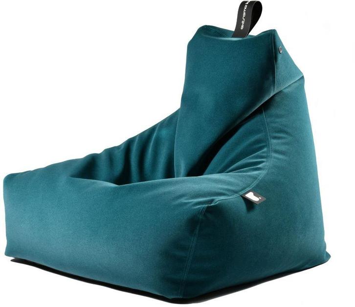 B-Bag Mighty-B Indoor Zitzak Suede - Teal, Huis en Inrichting, Zitzakken, Verzenden