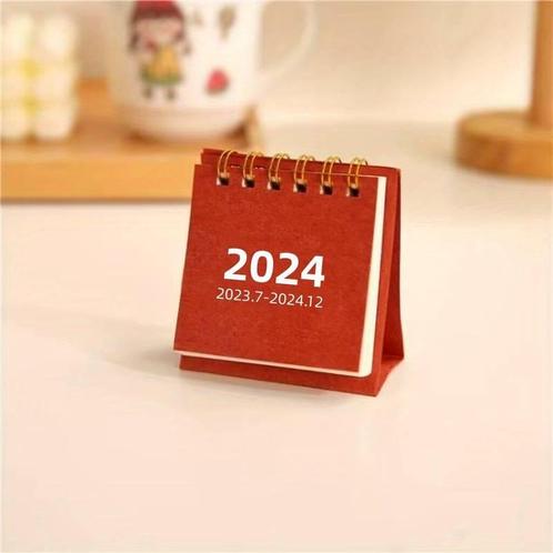 Rode Flap Kalender 2024 - Staand Flipboekje, 7x7 cm, Boeken, Overige Boeken, Verzenden