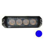 LED flitser 4-voudig compact Blauw, Ophalen of Verzenden, Nieuw