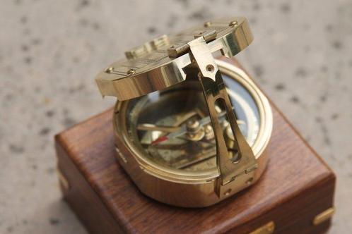 Kompas - brass, Antiek en Kunst, Kunst | Designobjecten