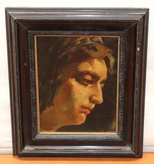 Italiaanse school (XX) - Retrato de perfil, Antiek en Kunst, Kunst | Schilderijen | Klassiek