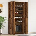 vidaXL Schoenkast Oude Hout 80x39x180 cm GEFREESD HOUT, Verzenden, Nieuw