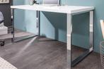 Modern bureau WHITE DESK 120cm witte hoogglans bureautafel -, Ophalen of Verzenden, Nieuw