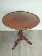 Bijzettafel - tripod, single piece top - Hout - antieke, Antiek en Kunst