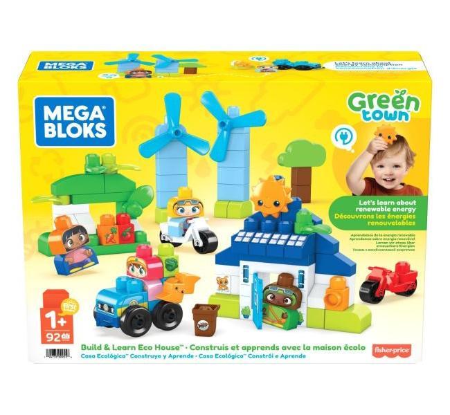 Mega Bloks First Builders Green Town Build En Learn Eco, Kinderen en Baby's, Speelgoed | Bouwstenen, Nieuw, Verzenden