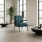 Leren fauteuil Ahead - Hermes Turquoise (blauw), Bohemian, Eigentijds, Industrieel, Klassiek, Modern, Retro, Romantisch, Scandinavisch, Vintage