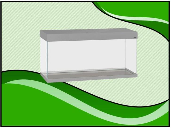 Aquael OptiSet 200 Aquarium Grijs - 100cm (Aquarium sets), Dieren en Toebehoren, Vissen | Aquaria en Toebehoren, Nieuw, Verzenden