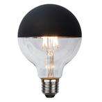 Dimbare G95 E27 kopspiegellamp, zwart, warm wit (2700k),, Huis en Inrichting, Lampen | Losse lampen, Led-lamp, Minder dan 30 watt