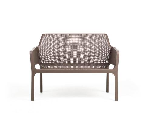 Nardi Net tuinbank kunststof stapelbaar - Tortora, Tuin en Terras, Tuinsets en Loungesets, Nieuw, Overige materialen, Ophalen of Verzenden