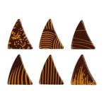 Günthart Chocoladedecoratie Triangels Bruin/Goud 162st**, Nieuw, Verzenden