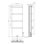Elektrische Radiator Best Design Brenner Concrete 180x60cm, Ophalen of Verzenden, Nieuw