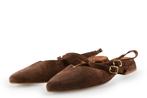Manfield Slingbacks in maat 38 Bruin | 10% korting, Bruin, Verzenden, Zo goed als nieuw, Manfield