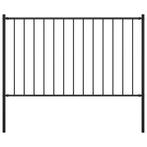 vidaXL Hekpaneel met palen 1,7x0,75 m gepoedercoat staal, Verzenden, Nieuw, IJzer, Minder dan 1 meter